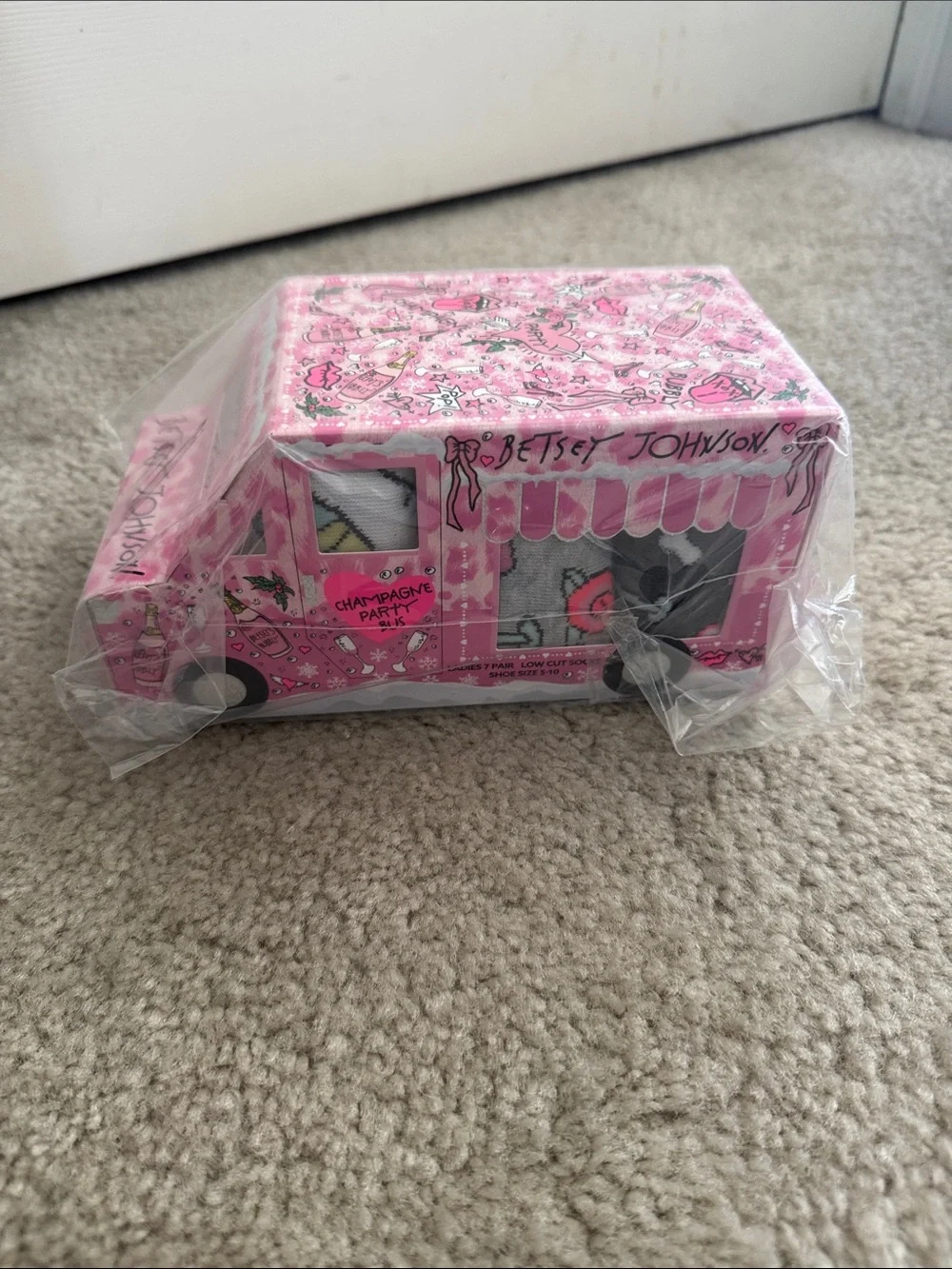 Betsey Johnson Socks Gift Box SEALED